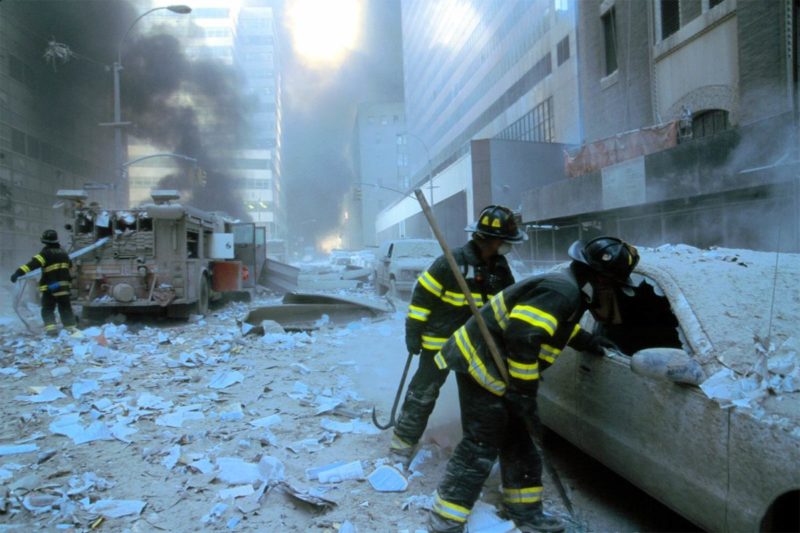 Firefighters Helping 9/11 Victims