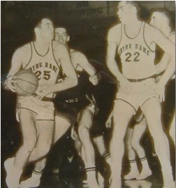 John C. Dearie Playing Basketball