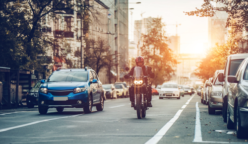 Driving a motorcycle