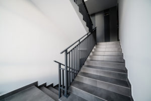 apartment building stairwell