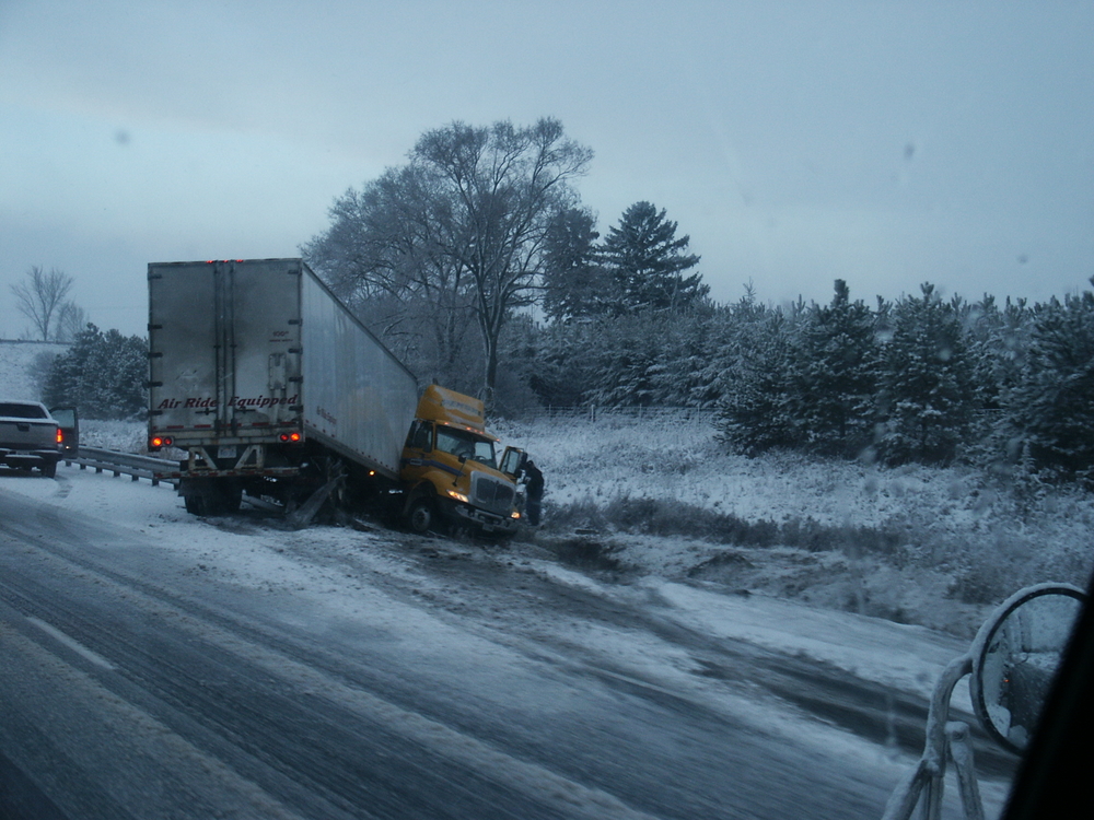 Truck Jackknife Accident